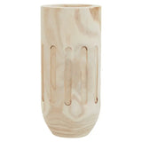 Arlo Natural Engraved Wooden Vase.