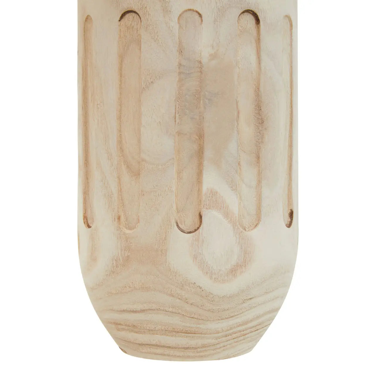 Abuja Natural Engraved Wooden Vase.