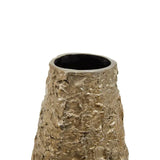 Akola Small Gold Textured Metal Vase