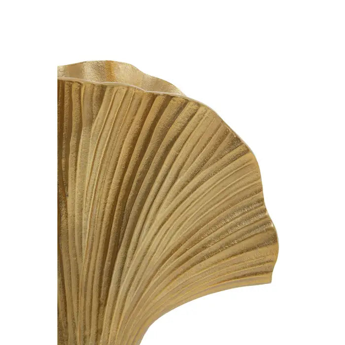 Donna Large Gold Finish Ginko Vase