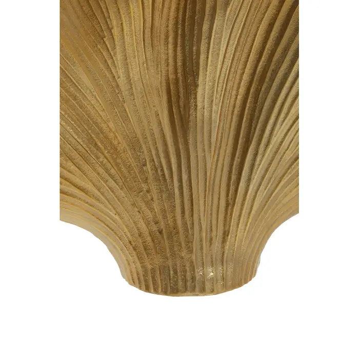 Donna Large Gold Finish Ginko Vase