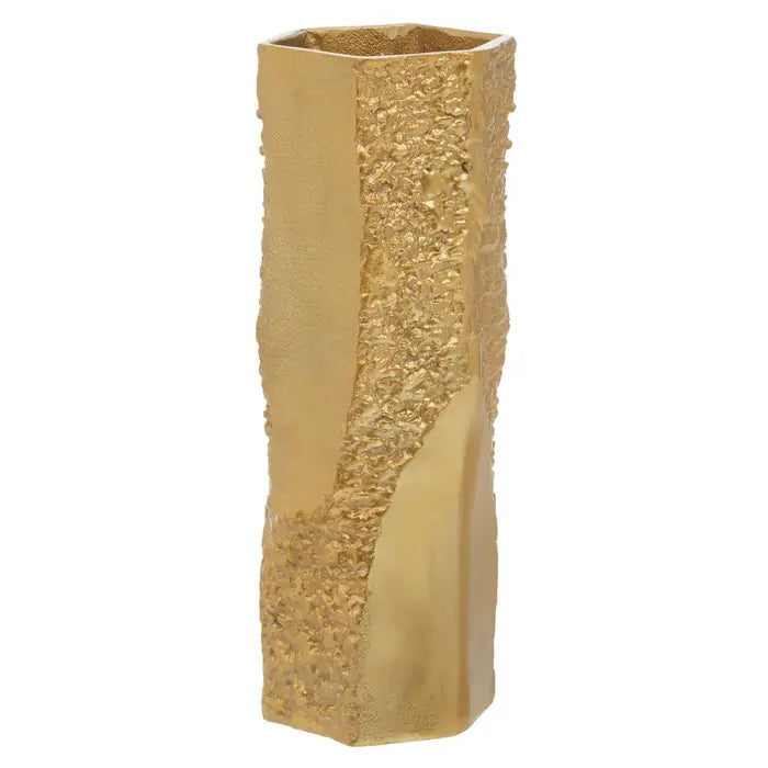 Dacia Small Gold Textured Vase
