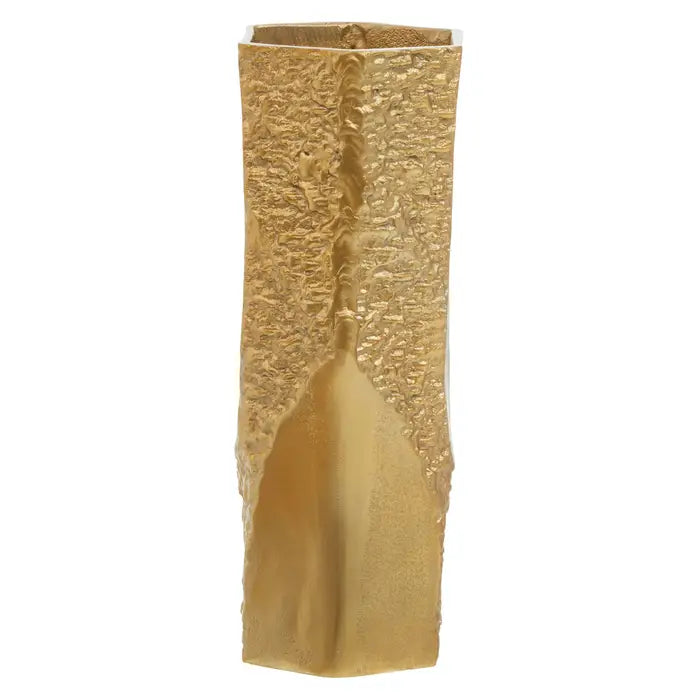 Dacia Small Gold Textured Vase