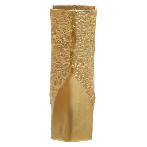 Dante Small Gold Textured Vase