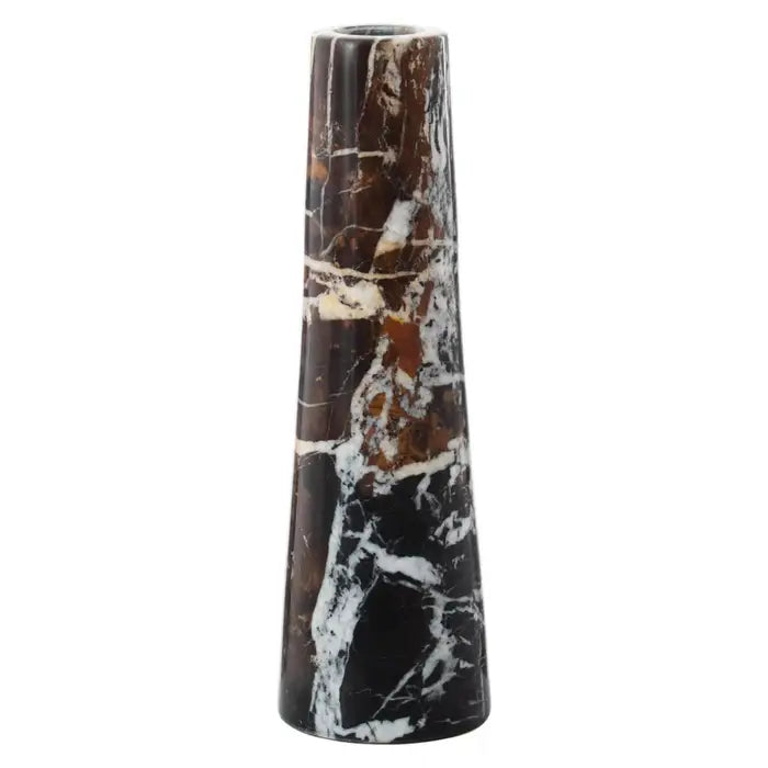 Sally Black Marble Tapered Vase