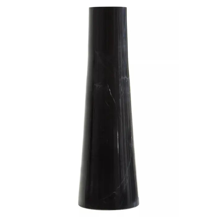 Sally Black Marble Tapered Vase