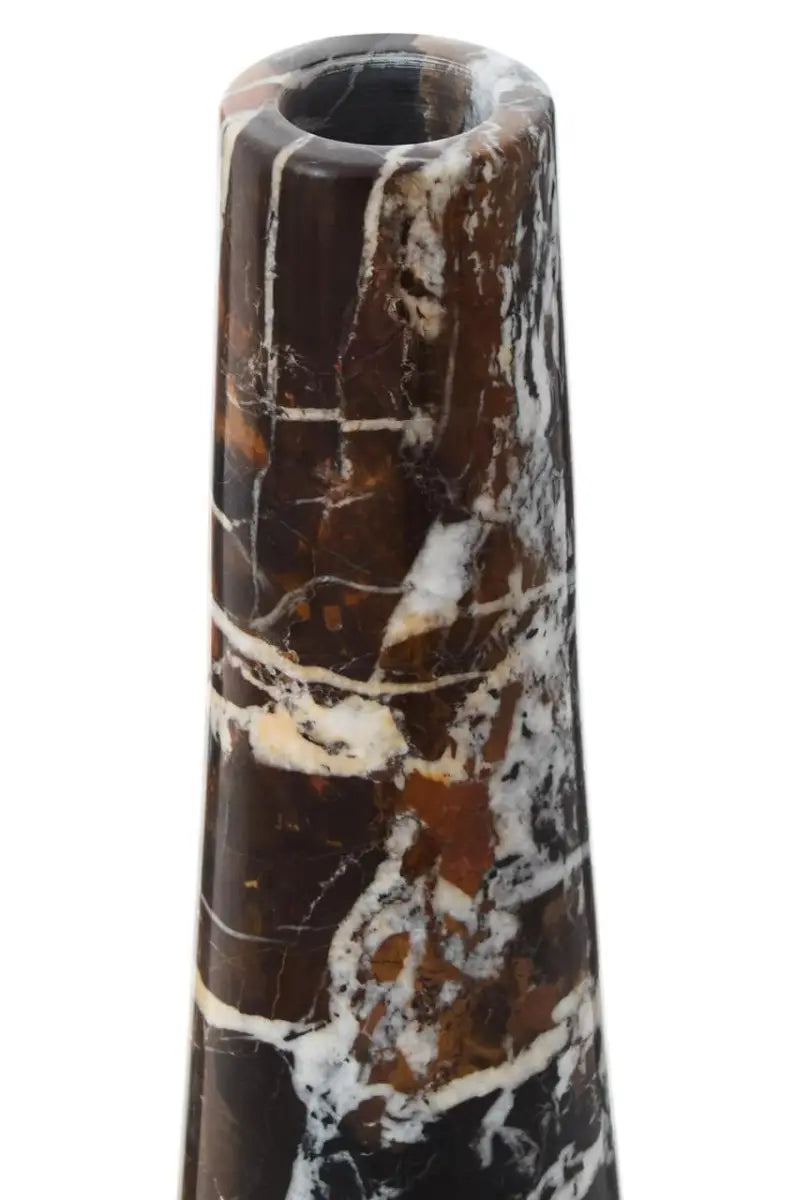 Sally Black Marble Tapered Vase