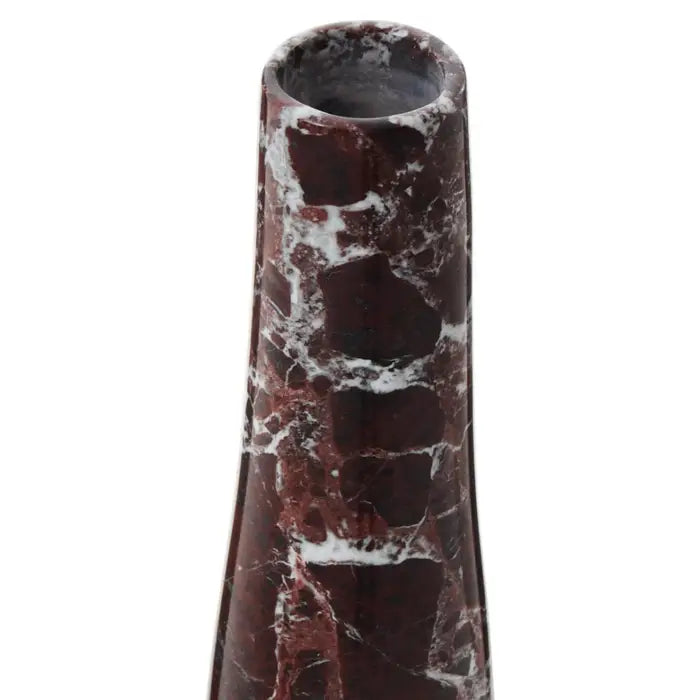 Sally Red Marble Tapered Vase