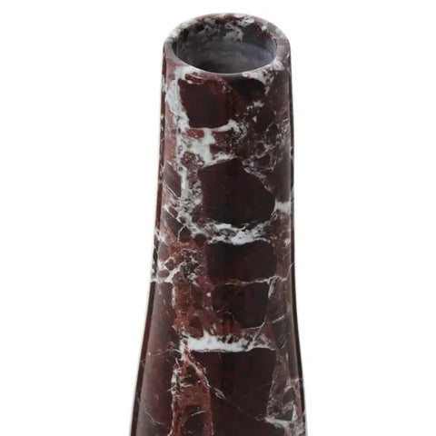 Salmo Red Marble Tapered Vase