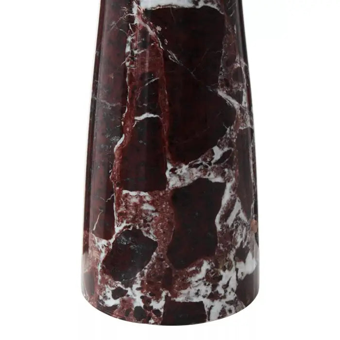 Sally Red Marble Tapered Vase