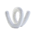 Dima Small Textured White Loop Sculpture