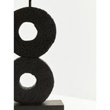 Fidel Large Charred Black Mango Wood Log Candle Holder