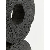 Fidel Large Charred Black Mango Wood Log Candle Holder