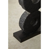 Fidel Large Charred Black Mango Wood Log Candle Holder