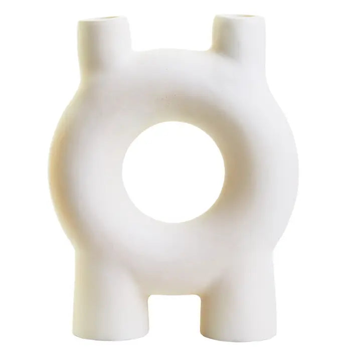 Hasting Small Cream Candle Holder