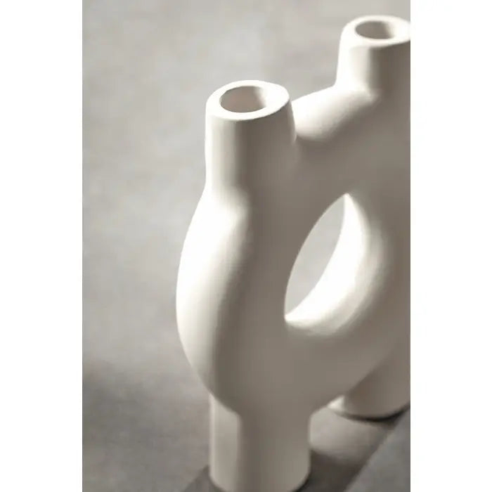 Hasting Small Cream Candle Holder