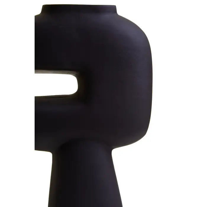 Hale Abstract Small Black Vase