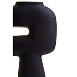 Hapax Abstract Small Black Vase
