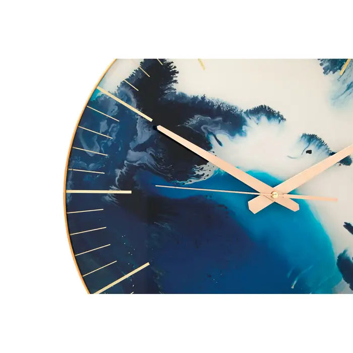 Cindy Blue Abstract Wall Clock