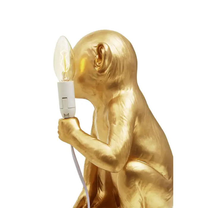 Balti Gold Finish Monkey Lamp