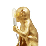 Boho Gold Finish Monkey Lamp