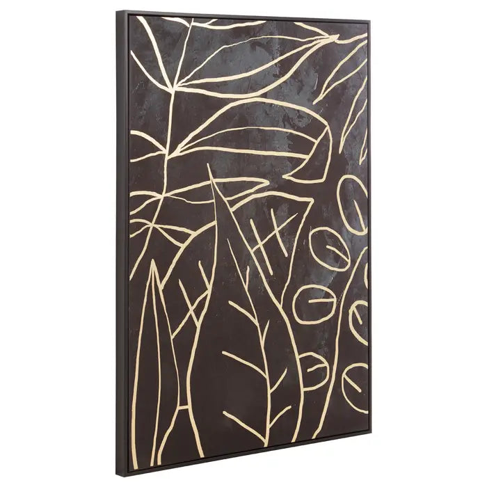 Atro Canvas Black and Gold Wall Art