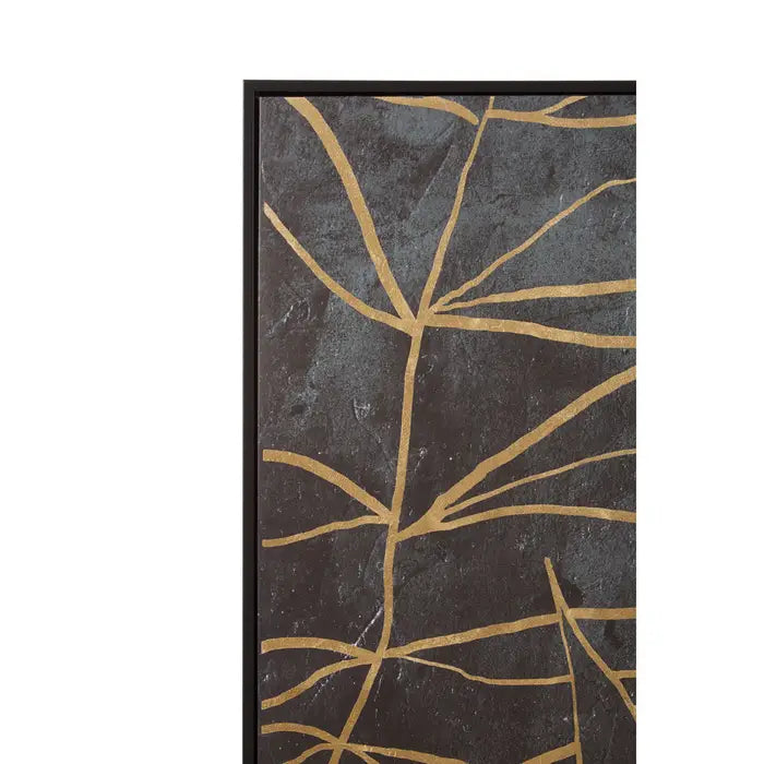 Atro Canvas Black and Gold Wall Art