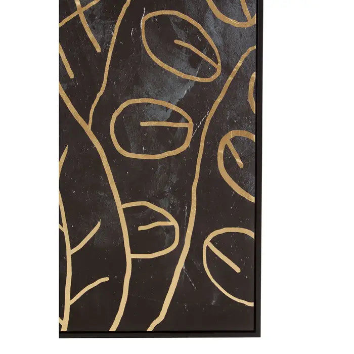 Atro Canvas Black and Gold Wall Art