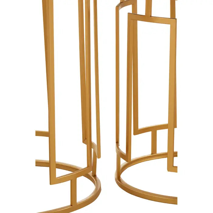 Atlantis Set Of 2 Top Round Side Tables