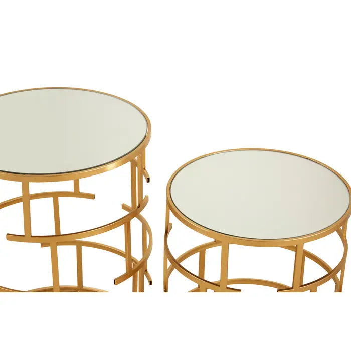 Atlantis Set Of 2 Maze Design Side Tables