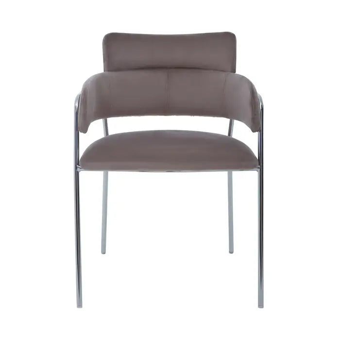 Tanzania Mink Velvet Dining Chair