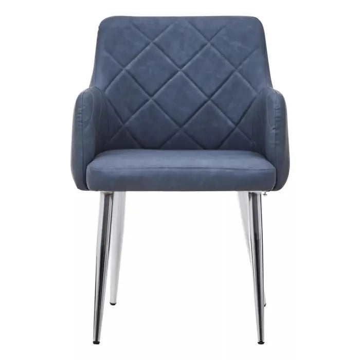 Tamzin Dark Grey And Chrome Dining Chair