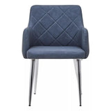 Tamzin Dark Grey And Chrome Dining Chair