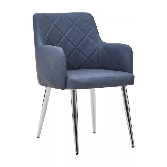 Tamzin Dark Grey And Chrome Dining Chair