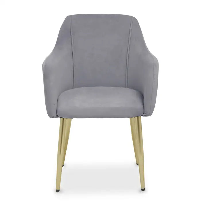 Darcy Grey Velvet Dining Chair