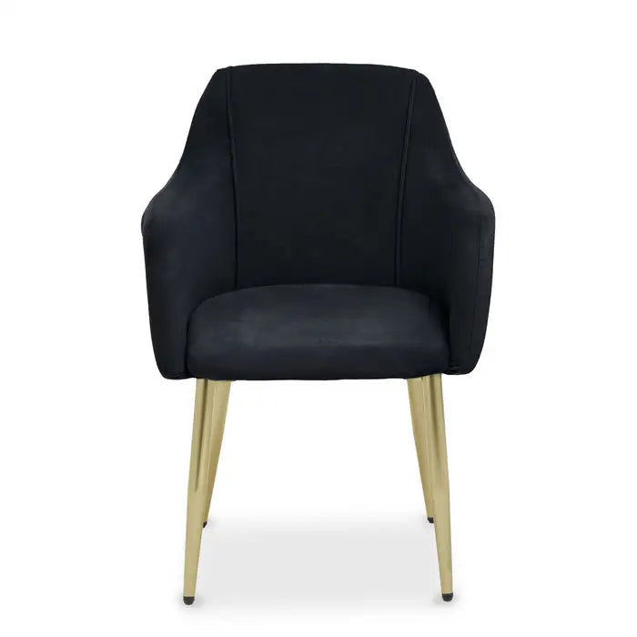 Darcy Black Velvet Dining Chair