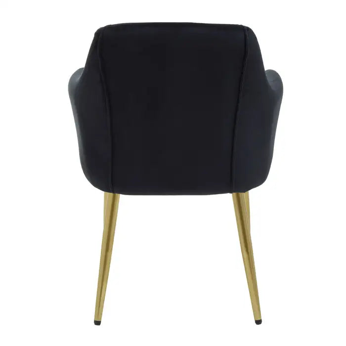 Darcy Black Velvet Dining Chair