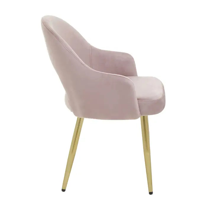 Dani Dusky Pink Velvet Dining Chair