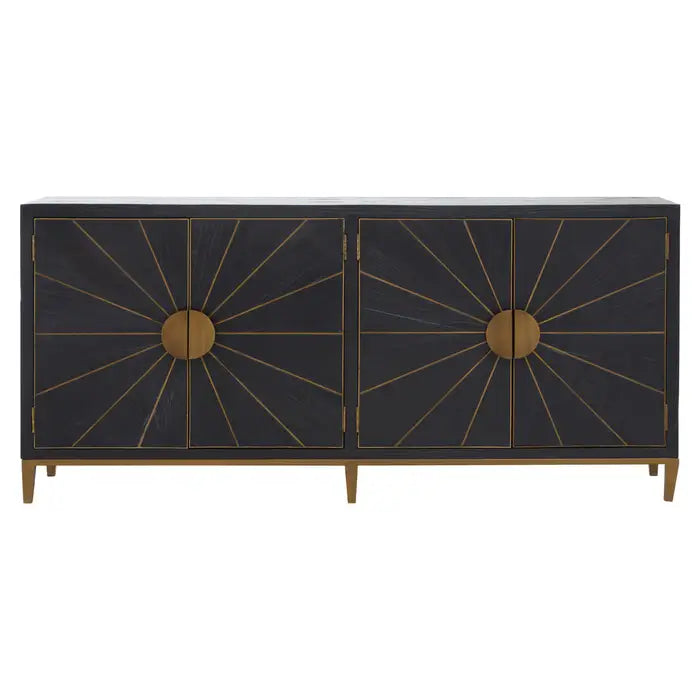 Mabel Black and Brass Sideboard