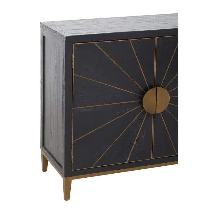 Mabel Black and Brass Sideboard