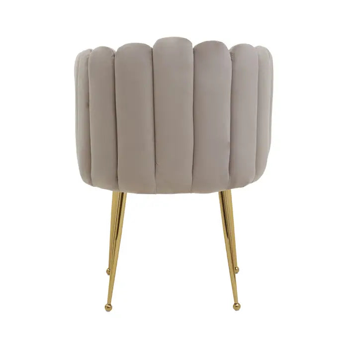 Bastil Mink Velvet Dining Chair