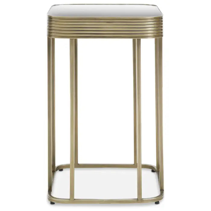 El Monte Side Table With Gold Polished Frame