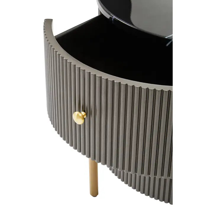 Draco Two Drawer Marble Top Chest