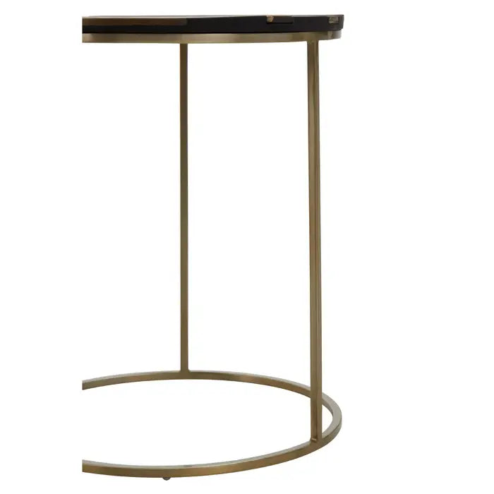 Acia Black And Gold Side Table