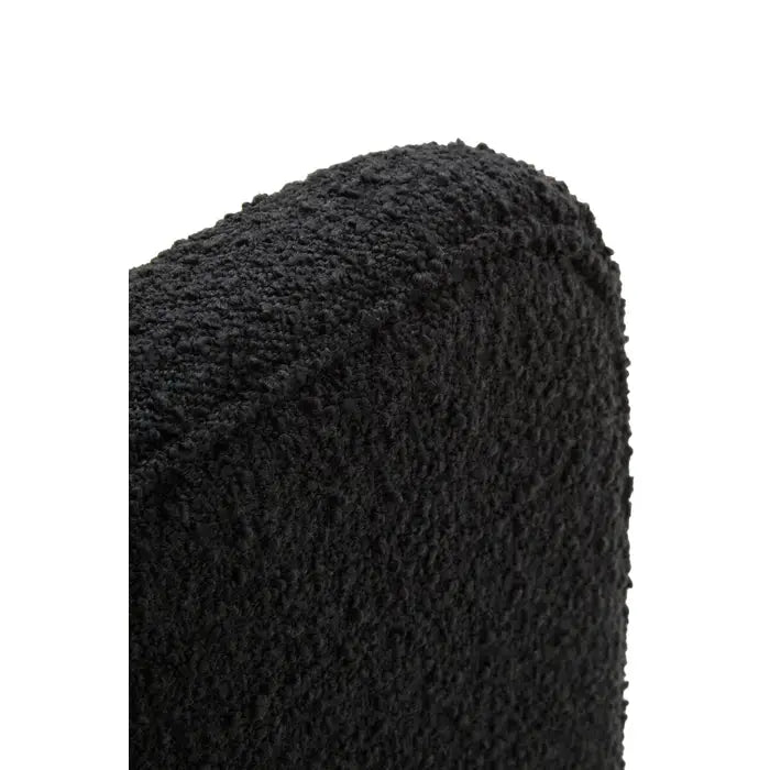 Ozzy Black Boucle Fabric Armchair
