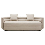 Oratino Ivory Linen Fabric 3 Seater Sofa