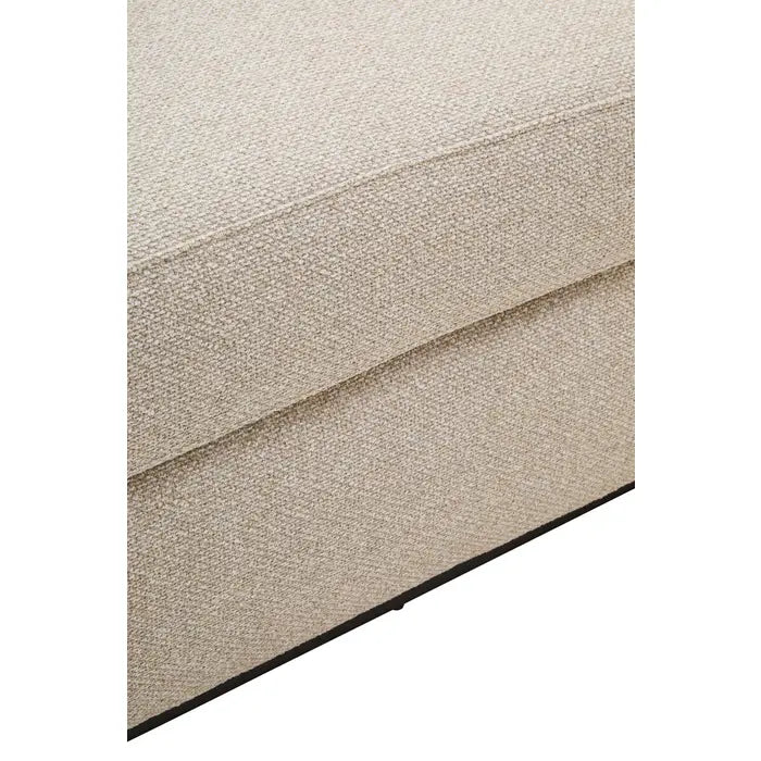 Orman Ivory Linen Fabric 3 Seater Sofa