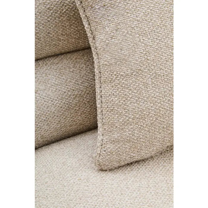 Orman Ivory Linen Fabric 3 Seater Sofa