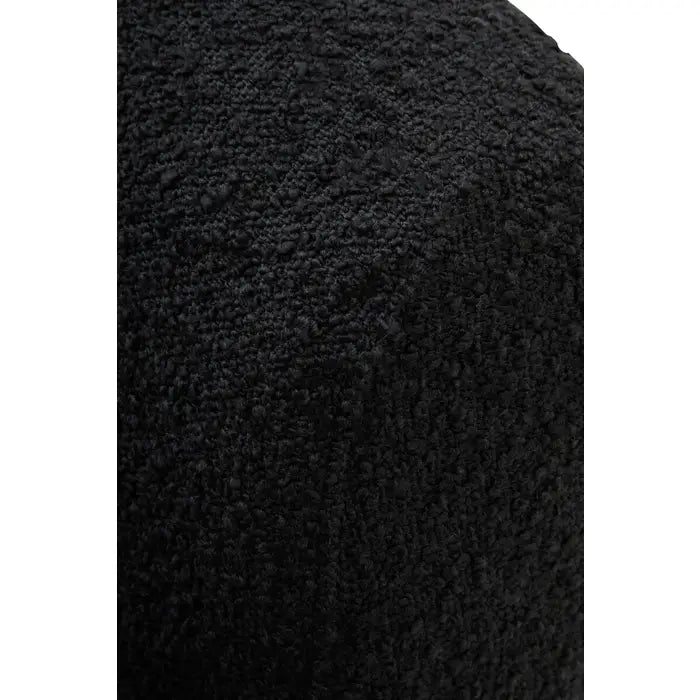 Oliveira Black Boucle Fabric Revolving Armchair