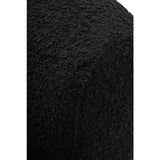 Oliveto Black Boucle Fabric Revolving Armchair
